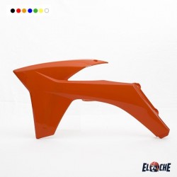 OUIES DE RADIATEUR CE MOTO KTM SX SXF 11-12 + EXC EXCF 12-13 ORANGE