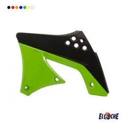 OUIES DE RADIATEUR CEMOTO KAWASAKI 250 KXF 09/13 NOIR/VERT