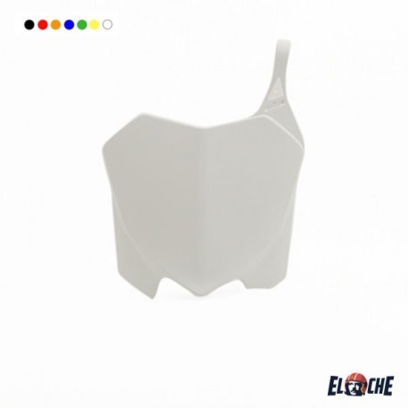 PLAQUE NUMERO CE MOTO AVANT HONDA CRF 450 09>12 CRF 250 10>13 BLANC