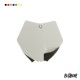 PLAQUE NUMERO CE MOTO AVANT KTM 85 13/14 BLANC