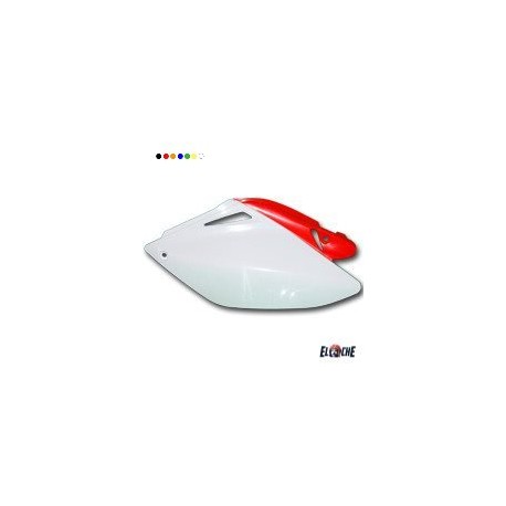 PLAQUES LATERALES CEMOTO HONDA CRF 250 06>09 BLANC/ROUGES