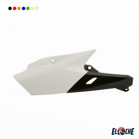 PLAQUES LATERALES CEMOTO COMPATIBLE YAMAHA YZF 250-450 2014/2017 NOIR/BLANC