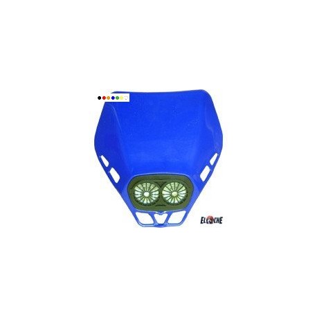 Plaque phare CE MOTO EUROPA DOUBLE OPT BLEUE