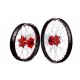 PAIRE DE ROUES SM PRO HONDA XR400 ROUGE/NOIR 17 SM
