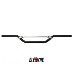 GUIDON PSYCHIC NOIR AVEC BARRE ARGENT DIA 22MM CEINTRAGE HAUT