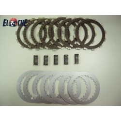 PACK EMBRAYAGE PSYCHIC KTM 250 SXF 05/12 (disques lisses, garnis, ressorts)