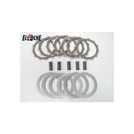 PACK EMBRAYAGE PSYCHIC KTM 144 SX 08 (disques lisses, garnis, ressorts)