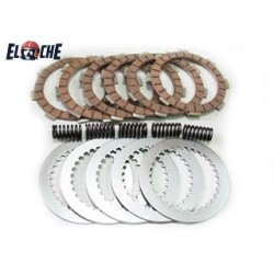 KIT DE DISQUES D'EMBRAYAGE + RESSORT PSYCHIC KAWASAKI KX 80 1985/1987