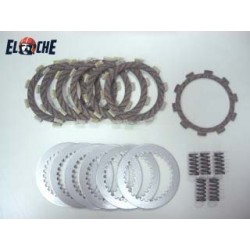 KIT DE DISQUES D'EMBRAYAGE + RESSORT PSYCHIC KAWASAKI KX 80 1988/1997