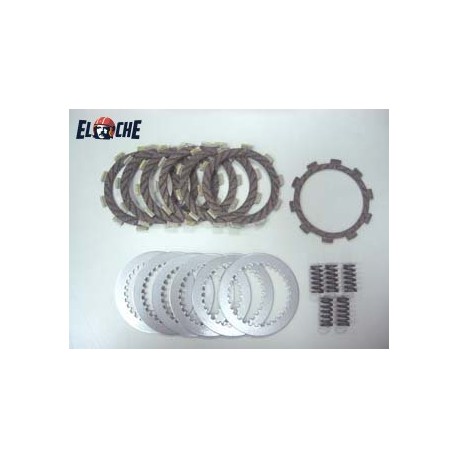 KIT DE DISQUES D'EMBRAYAGE + RESSORT PSYCHIC KAWASAKI KX 80 1988/1997
