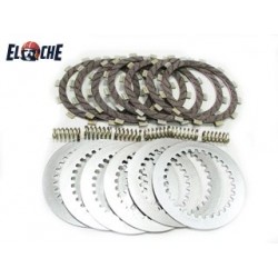 KIT DE DISQUES D'EMBRAYAGE + RESSORT PSYCHIC KAWASAKI KX 125 1985/1987