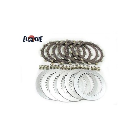 KIT DE DISQUES D'EMBRAYAGE + RESSORT PSYCHIC KAWASAKI KX 125 1985/1987