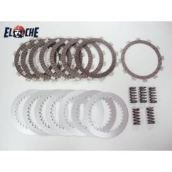 KIT DE DISQUES D'EMBRAYAGE + RESSORT PSYCHIC KAWASAKI KX 125 1988/1989