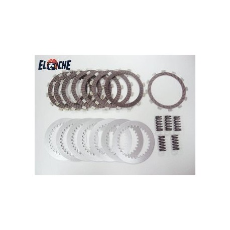 KIT DE DISQUES D'EMBRAYAGE + RESSORT PSYCHIC KAWASAKI KX 125 1988/1989