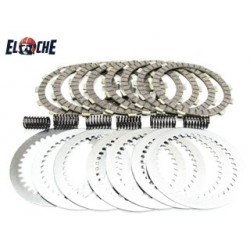 KIT DE DISQUES D'EMBRAYAGE + RESSORT PSYCHIC KAWASAKI KX 250 1991 + 250 KDX