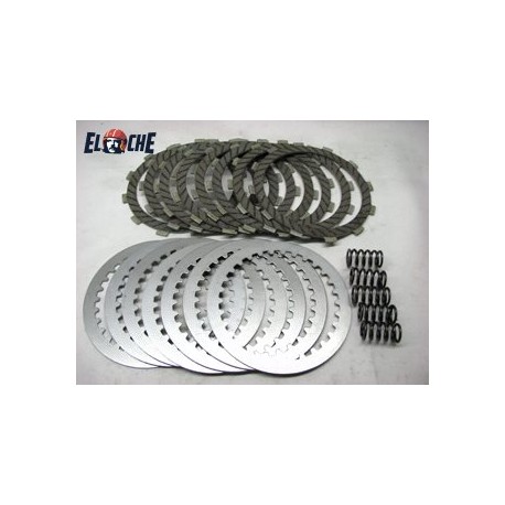 KIT DE DISQUES D'EMBRAYAGE + RESSORT PSYCHIC KAWASAKI KX 250 92/06