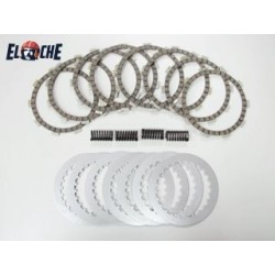 KIT DE DISQUES D'EMBRAYAGE + RESSORT PSYCHIC KAWASAKI KDX 200 220 1989/2006