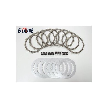KIT DE DISQUES D'EMBRAYAGE + RESSORT PSYCHIC KAWASAKI KDX 200 220 1989/2006