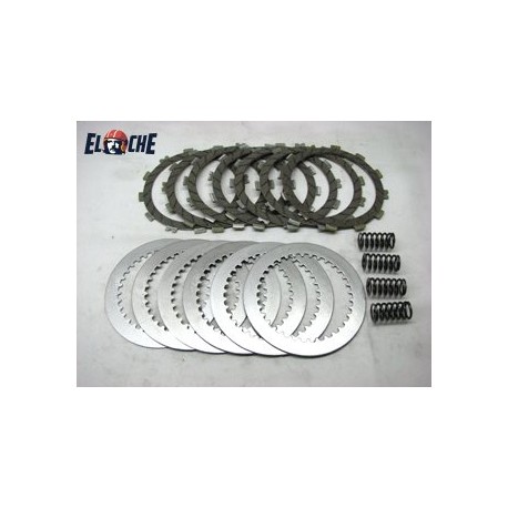 KIT DE DISQUES D'EMBRAYAGE + RESSORT PSYCHIC KAWASAKI KX 125 94/02