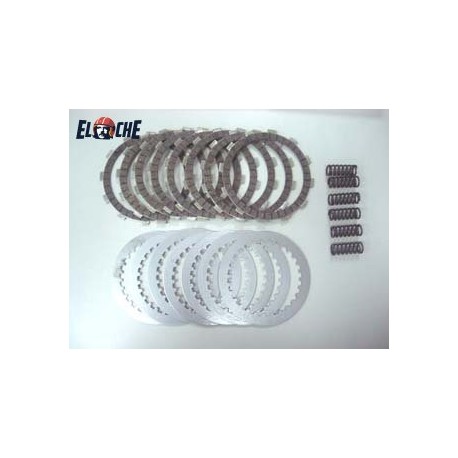 KIT DE DISQUES D'EMBRAYAGE + RESSORT PSYCHIC HONDA CR 250 90/93 + 500 CR 90/03
