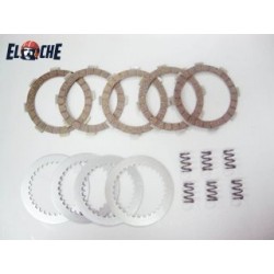 KIT DE DISQUES D'EMBRAYAGE + RESSORT PSYCHIC KAWASAKI KX 65 00/16