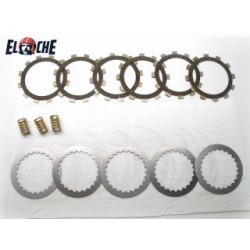 KIT DE DISQUES D'EMBRAYAGE + RESSORT PSYCHIC KTM 65 98/08