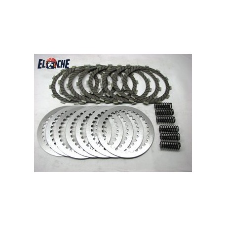 KIT DE DISQUES D'EMBRAYAGE + RESSORT PSYCHIC SUZUKI RM 250 1996/1997