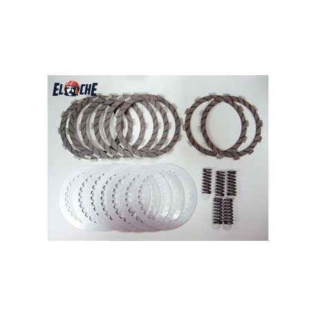 KIT DE DISQUES D'EMBRAYAGE + RESSORT PSYCHIC SUZUKI RM125 93/98