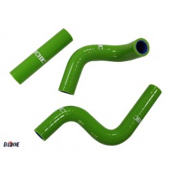KIT DE DURITES DE RADIATEUR VERT PSYCHIC KAWASAKI KX 80/85 1998/2012