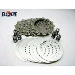 KIT DE DISQUES D'EMBRAYAGE + RESSORT PSYCHIC KAWASAKI KDX 200 1989/1994