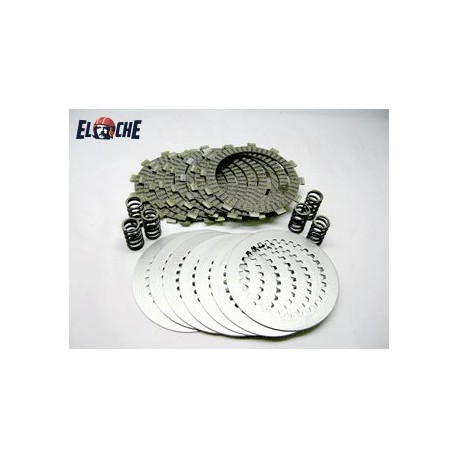 KIT DE DISQUES D'EMBRAYAGE + RESSORT PSYCHIC KAWASAKI KDX 200 1989/1994