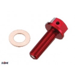 SET VIS DE VIDANGE ROUGE HONDA CRF 250 R/X DE 2004 A 2013
