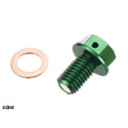 SET VIS DE VIDANGE VERTE KAWASAKI KX250F 04/08