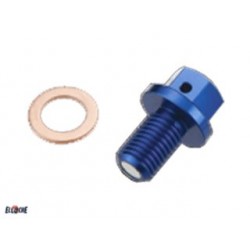 SET VIS DE VIDANGE BLEUE COMPATIBLE YAMAHA YZ/WR250F YZ/WR450F 06/12